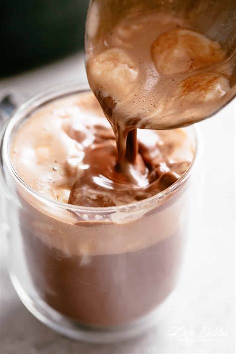 creamy and decadent hot chocolate made easy in a slow cooker with a secret ingredient to make