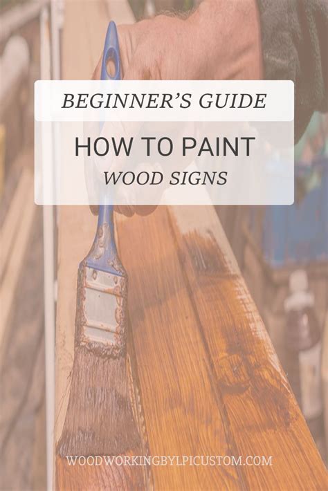 Beginners Guide How To Paint Wood Signs Painted Wood Signs Wood