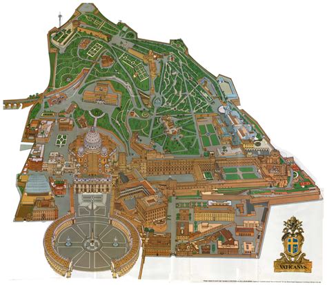 Vatikanstadt Physik Karte