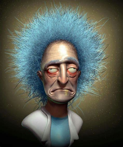 3d Rick Realistic Cartoons Rick And Morty Characters Rick And Morty