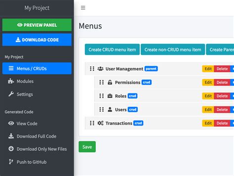 Quick Admin Panel Crud Generator