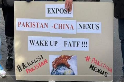 Anti Pakistan Slogans Echoed Outside Fatf Office In Paris