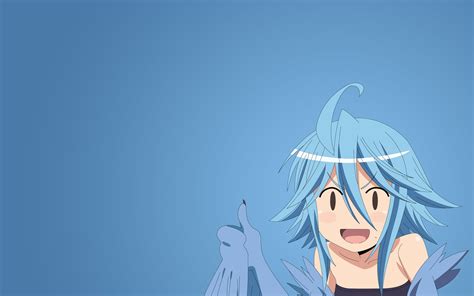 1024x768 Resolution Blue Haired Anime Woman Character Monster Musume