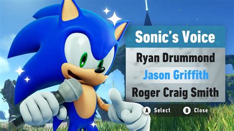 Choose Your Favorite Sonic Voice Actor In Sonic Frontiers YouTube