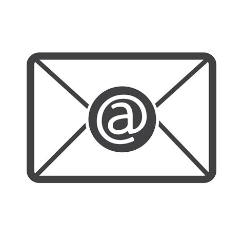 icône de symbole de courrier électronique - Telecharger Vectoriel ...
