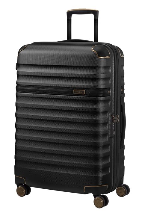 Samsonite Splendor Black 8 Wheel 75cm Large Suitcase In Black For Men