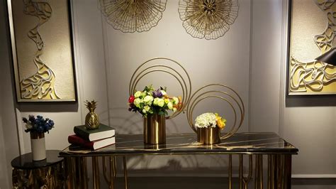 Wholesale Luxury Decorative Gold Plated Decorative Galvanized Flower