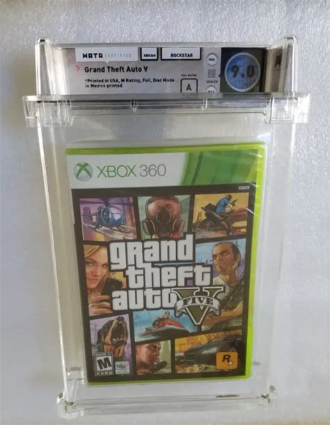 Wata 90 A Black Label Grand Theft Auto 5 Xbox 360 Fact Sealed Gta V