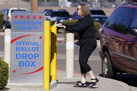 Group Can Monitor Arizona Ballot Drop Boxes Federal Judge Rules Politico