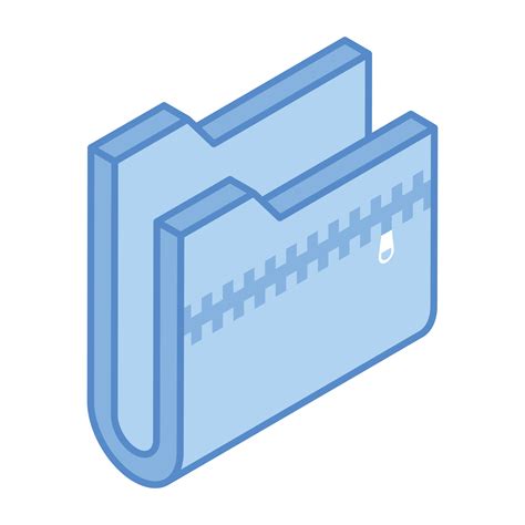 Download An Isometric Icon Of Zip Folder Compressed File 7127922