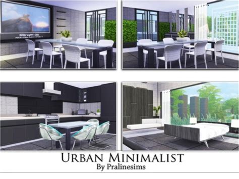 The Sims Resource Urban Minimalist By Pralinesims • Sims 4 Downloads