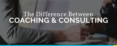 The Difference Between Coaching And Consulting Blatchford Solutions