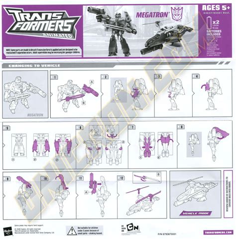 Transformers Animated Megatron Earth Mode Transformers Instructions