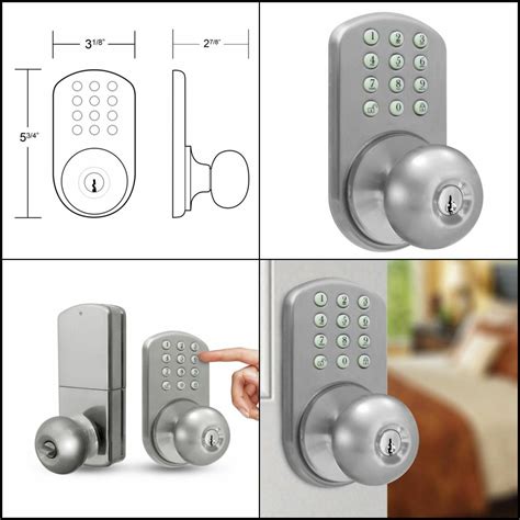 Milocks Tkk 02sn Digital Door Knob Lock With Electronic Keypad For