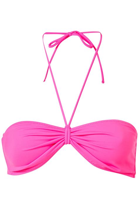 Topshop Bandeau Bikini Top In Pink Lyst