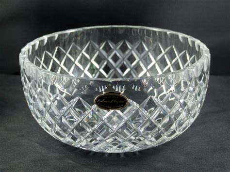 Stunning Balmoral Diamond Cut Lead Crystal Bowl Antique Price Guide
