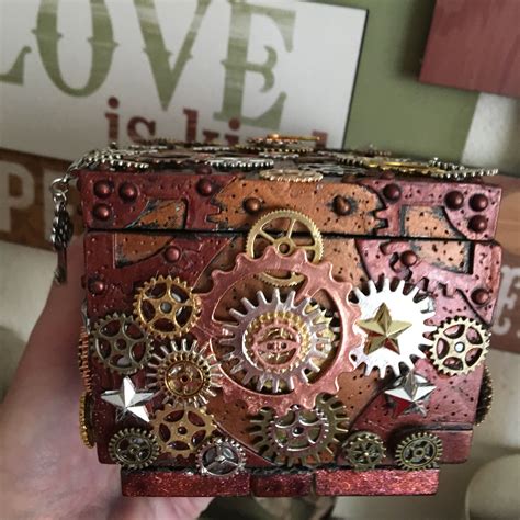 Steampunk Altered Jewelry Box Created By Justine Helleson Altered