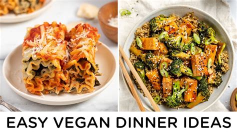 easy vegan dinner ideas ‣‣ great for beginners