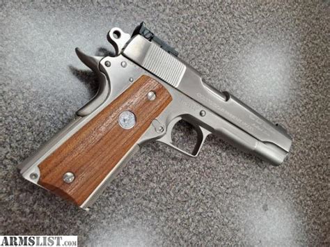 Armslist For Sale Colt Government Custom Nickel 5 45acp 70 Series