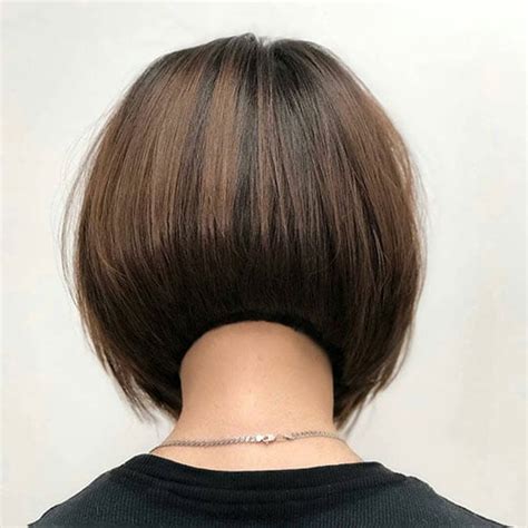 Inverted Bob Buzzed Nape 21 Hottest Stacked Bob Hairstyles You Ll
