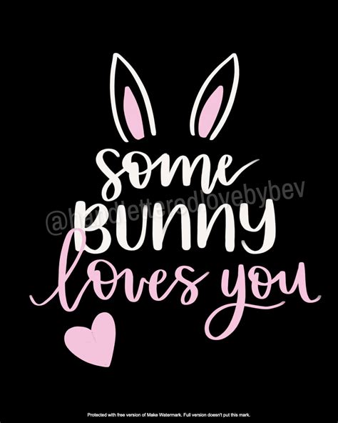 Somebunny Loves You Digital Download Easter Printable Etsy