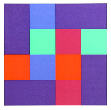 Richard Paul Lohse Group Of Eight Complementary Squares With Four
