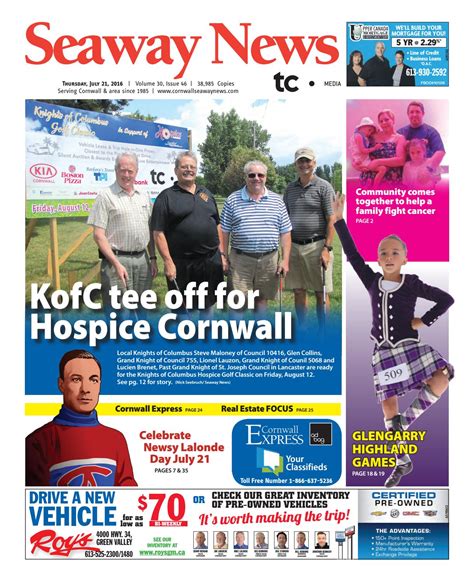 Cornwall Seaway News July 21 2016 Edition By Cornwall Seaway News Issuu