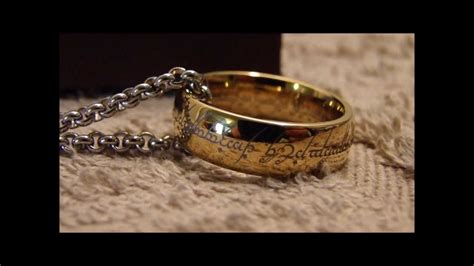 Lord Of The Rings The One Ring And Chain For Sale Youtube