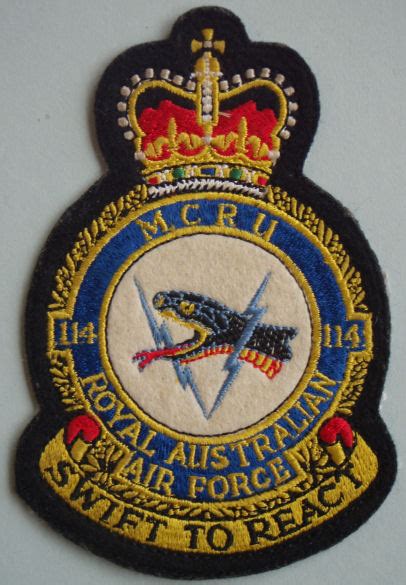 Squadron Patch No 114 Mobile Control And Reporting Unit Early