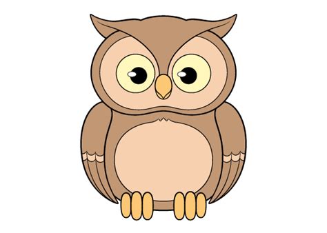 Steps To Draw A Cartoon Owl