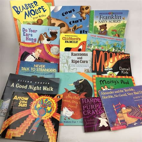 16 Paperback Preschool Kids Book Lot Daycare Library Classroom