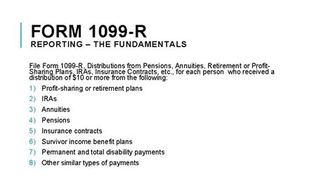 Irs Form 1099 Reporting 1099 R Reporting Form