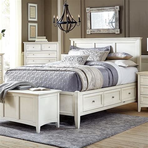 Aamerica Northlake Nrlwt5031 Cottage Style Solid Wood Queen Storage Bed