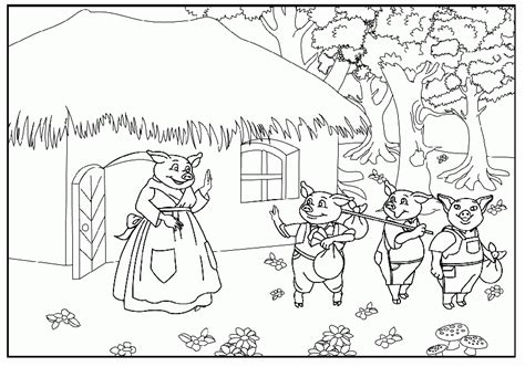 These three little pigs sequencing are printable story cards that are fun and educational. Porquinhos a despedirem-se da sua mãe HD | DesenhosWiki.com
