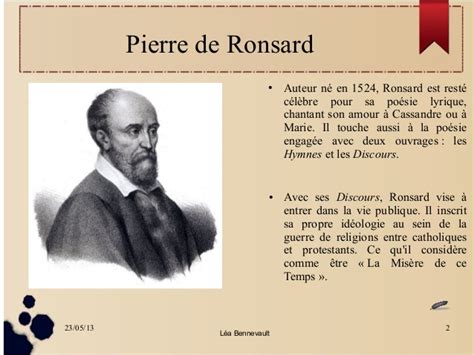 Pierre De Ronsard Et Lunivers Des Poésies Couleurs Et Bien être