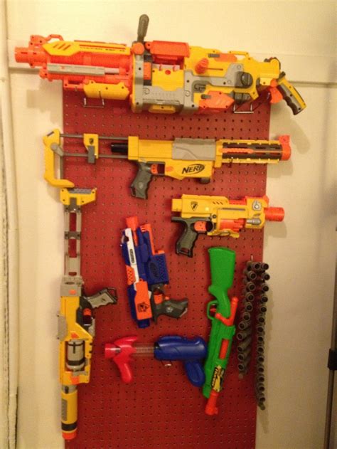 Here is a real simple diy nerf gun storage rack system for under $$20.00 bucks. 24 Ideas for Diy Nerf Gun Rack - Home, Family, Style and Art Ideas
