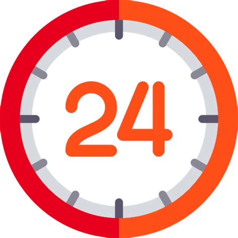 24 Hours Time Day Logistics Delivery Delivery Signs Commerce Icon
