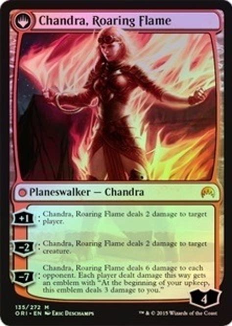 Chandra Fire Of Kaladesh Chandra Roaring Flame Magic Origins