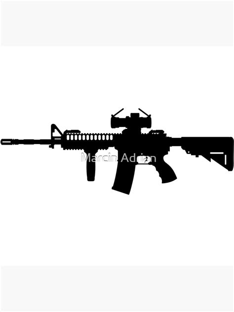 Us Army Police Fully Automatic Machine Gun Colt M4 M16 Carbine
