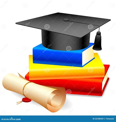 Graduation Cap And Books Stock Vector Image Of Achievement 26788429