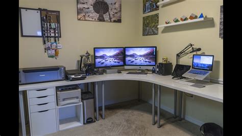 Desk Setup Tour 2016 Photographers Home Office Youtube