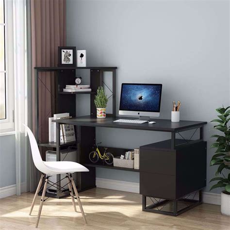 Tribesigns Computer Desk With Drawers 57 Inches Functional Writing