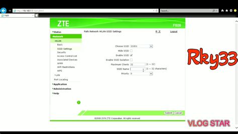 User maka kamu akan melihat tampilan menu modem indihome zte f609. Ganti nama sinyal wifi dan password Indihome ZTE F660 dan ...