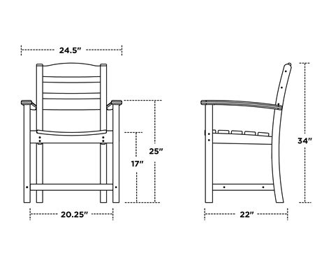 Polywood La Casa Café Dining Arm Chair Barstool Designs