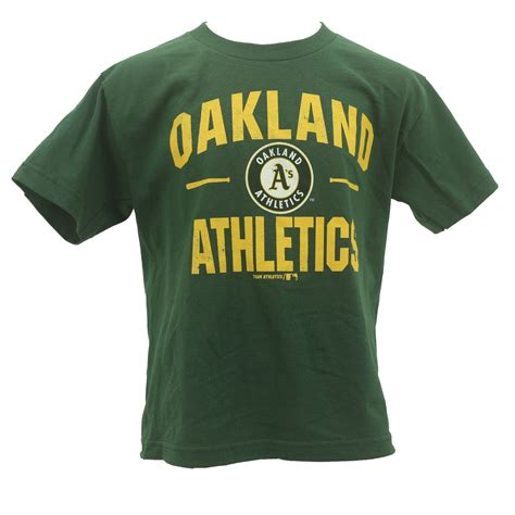Oakland Athletics Youth Size Official Mlb Genuine Merchandise T Shirt