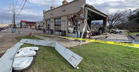 Possible Tornado Damages Businesses And Homes In Grapevine