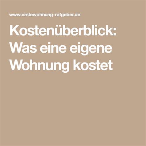 Ein kumpel hat sich das geilste küchenzeug gekauft und isst jetzt doch jeden tag in der mensa o. Kostenüberblick: Was eine eigene Wohnung kostet | Erste ...