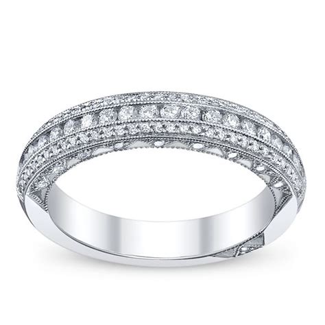 Tacori 18K White Gold Diamond Wedding Ring 1 2 Ct Tw Platinum Diamond