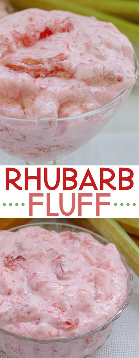 Delicious Rhubarb Fluff Salad Dessert Recipe Easy Delicious And