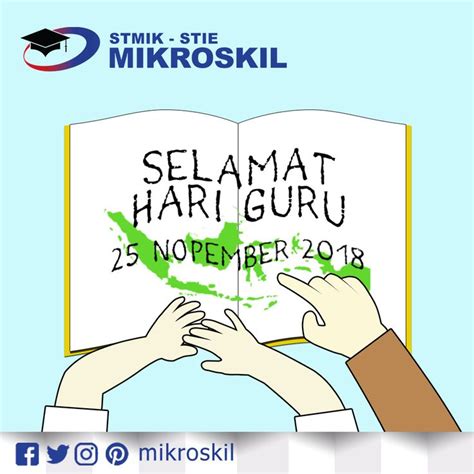 Semoga tak lelah membimbing generasi muda ke arah kebaikan. Selamat Hari Guru Nasional 2018 #mikroskil #hariguru # ...